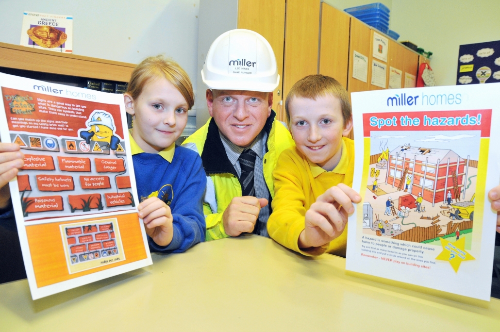 H&S talk at school by Miller Homes