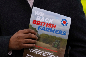 London,,United,Kingdom,-,25,March,2024.,Farmers,Gathered,And